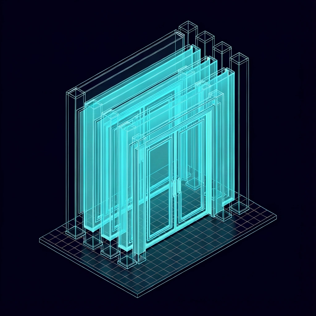 Digital security architecture schematic