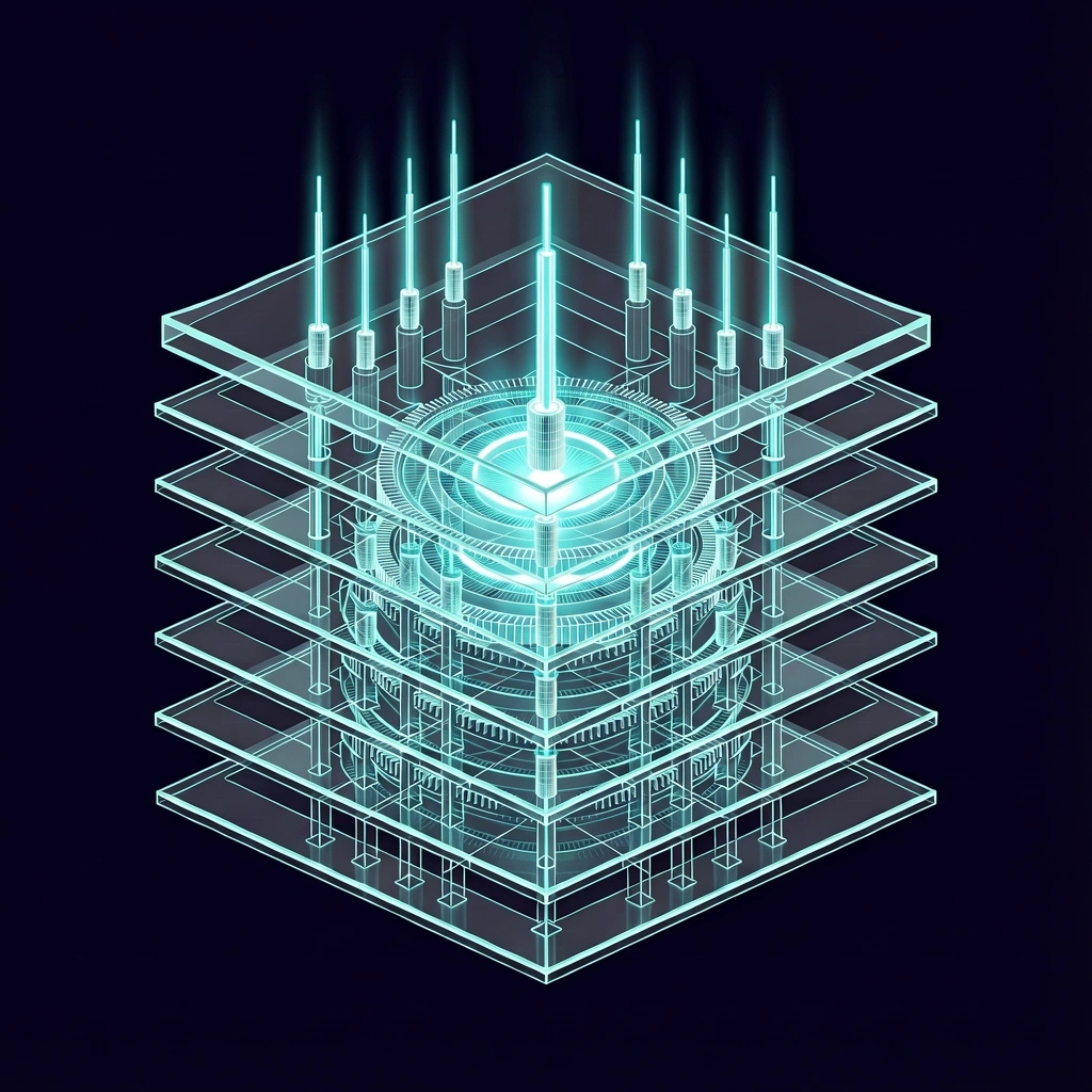 Exploded 3D portal architecture
