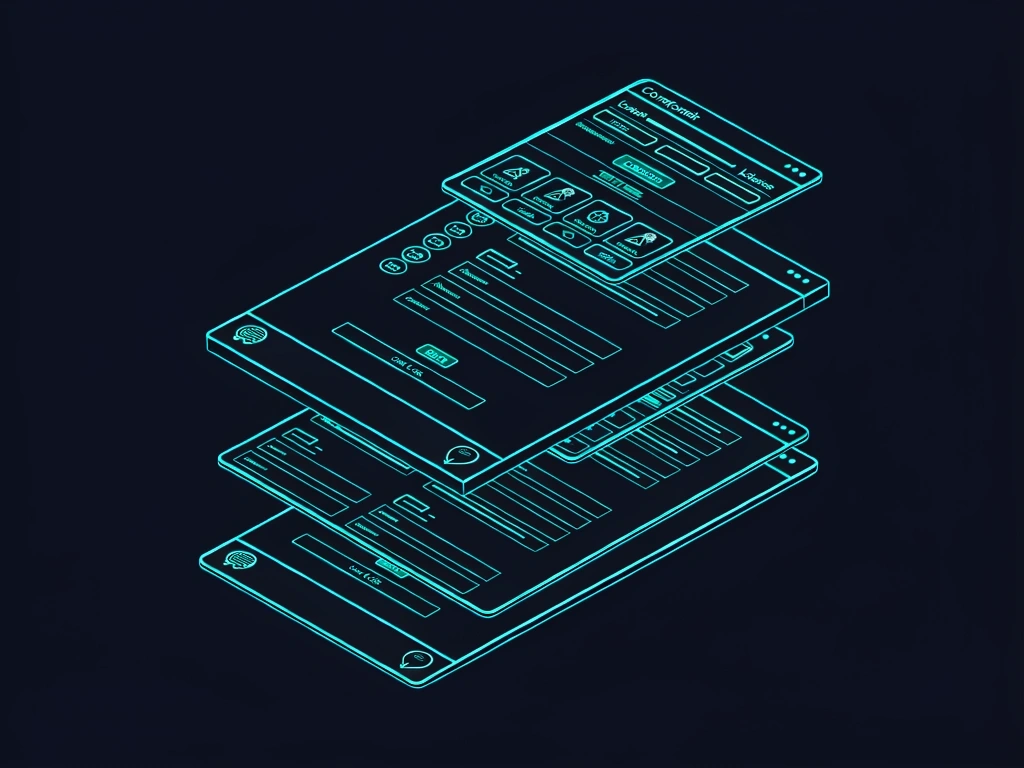 Technical schematic of a portal interface